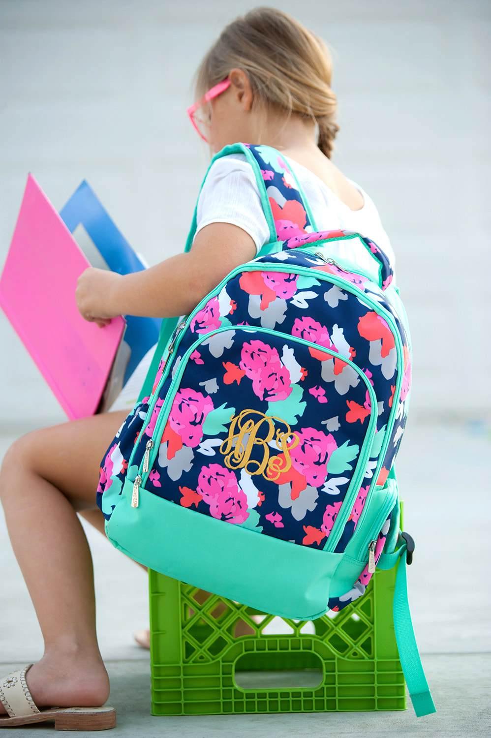 Monogrammed Backpack-- Book bag Monogrammed -- Lunch Box monogram--  Personalized bag-- Monogrammed Bookbag and Lunch Box-- Camo