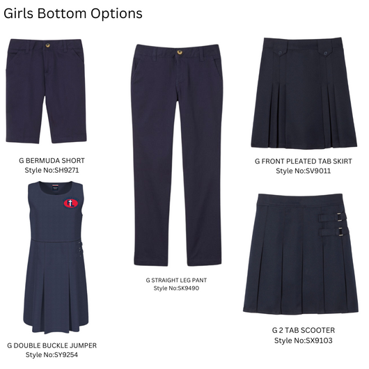 FLCS French Toast Girl Bottom Options