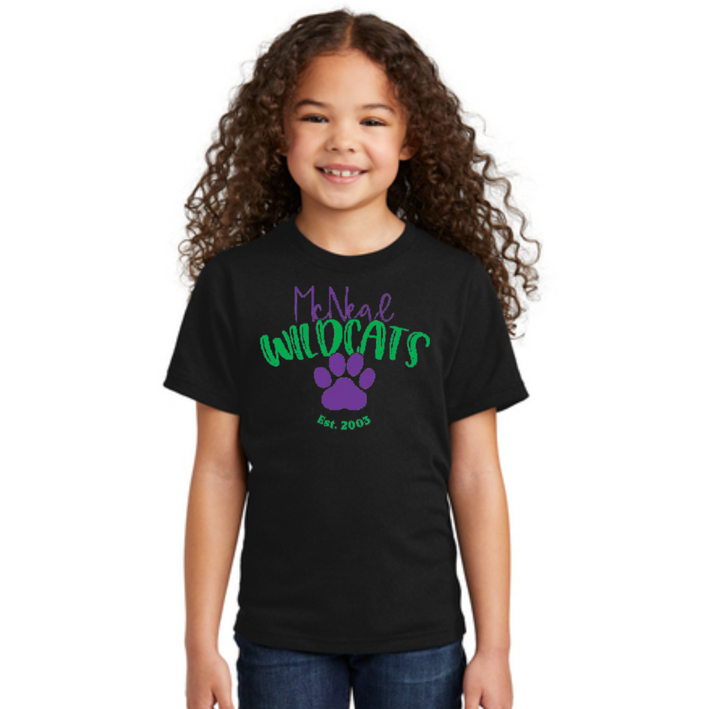 McNeal Elementary Adult and Youth Glitter Logo V-Neck