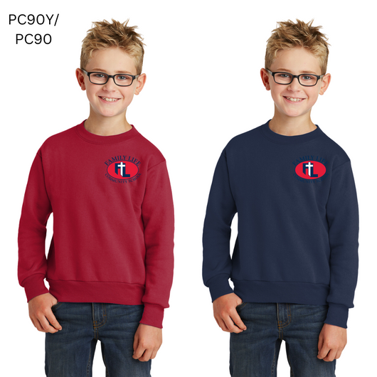 FLCS Crew Neck Sweatshirt--Adult and Youth