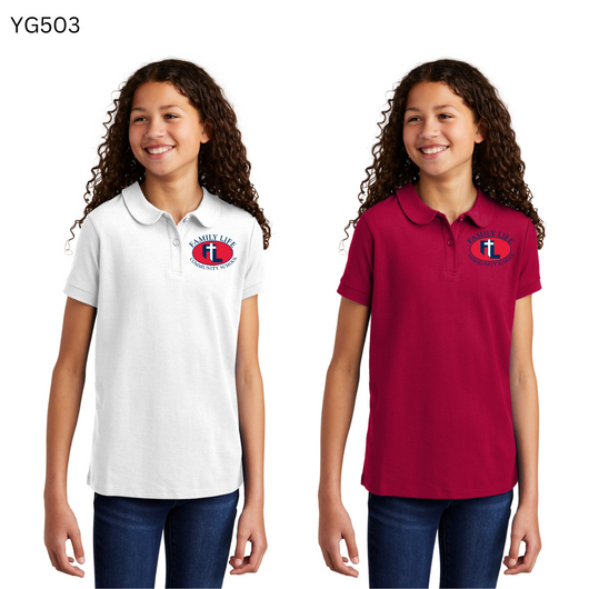 FLCS Girls Short Sleeve Polo