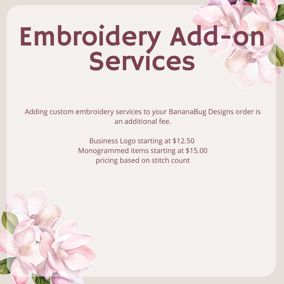 * Embroidery Add-on *