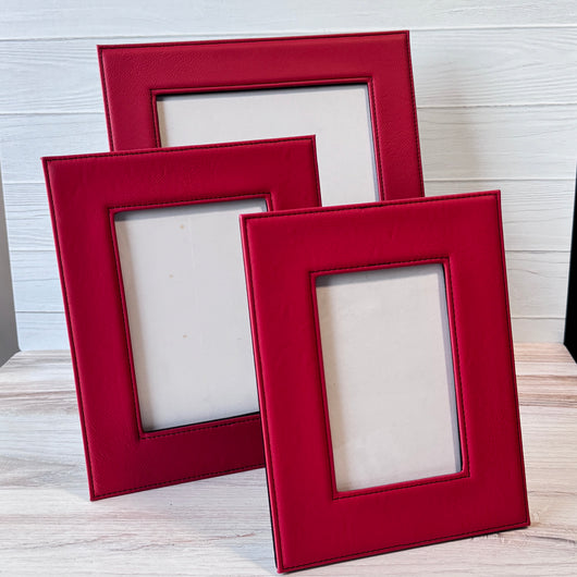 Red Leatherette Frame