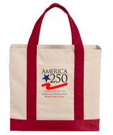 America 250 DAR Cotton Canvas Two-Tone Tote