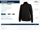 Charles River Ladies Crosswind 1/4 Zip Sweater