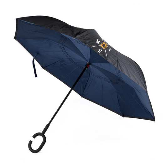 Manatee Rowing Inverted Umbrella