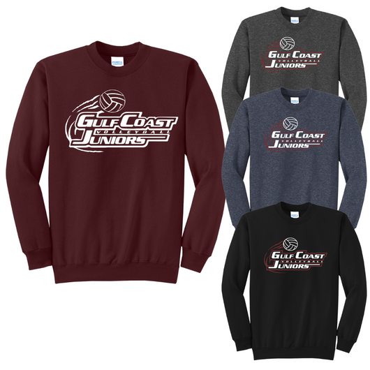 Gulf Coast Volleyball Port & Company® - Core Fleece Pullover Crew Sweatshirt. PC78