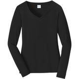 Port & Company® Ladies Long Sleeve Fan Favorite V-Neck Tee. LPC450VLS