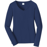 Port & Company® Ladies Long Sleeve Fan Favorite V-Neck Tee. LPC450VLS