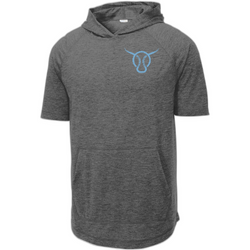 Sports Farm - Sport-Tek ® PosiCharge ® Tri-Blend Wicking Short Sleeve Hoodie. ST404