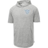 Sports Farm - Sport-Tek ® PosiCharge ® Tri-Blend Wicking Short Sleeve Hoodie. ST404