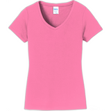 Port & Company® Ladies Fan Favorite V-Neck Tee. LPC450V