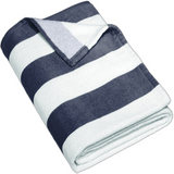 Manatee Rowing Port Authority ® Value Cabana Stripe Beach Towel