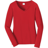 Port & Company® Ladies Long Sleeve Fan Favorite V-Neck Tee. LPC450VLS