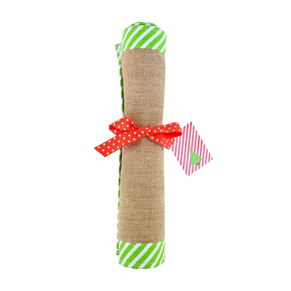 Burlap Holiday Table Runner - Banana Bug Designs