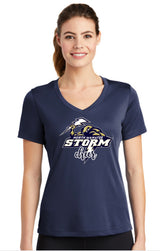 Storm Cheer Ladies V Neck Performance Tee